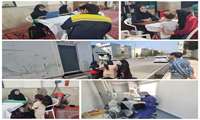 اعزام تیم شهید رهنمون به شهرک مسکن مهر شهرستان نظرآباد