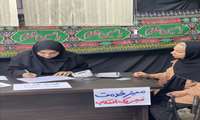 برپایی میز خدمت آموزشی در مسجد موسی بن جعفر علیه‌السلام کمال‌شهر