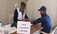 برپایی موکب میز خدمت شبکه بهداشت و درمان شهرستان چهارباغ