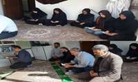مراسم معنوی زیارت عاشورا با حضور کارکنان در نمازخانه شبکه بهداشت و درمان شهرستان طالقان