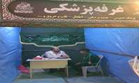 حضور در موکب ریحانه النبی و انجام فشارخون و قندخون شبکه بهداشت و درمان شهرستان نظرآباد