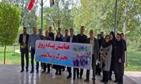  گرامیداشت هفته دفاع مقدس با حضور مدیر و کارکنان شبکه بهداشت و درمان ساوجبلاغ